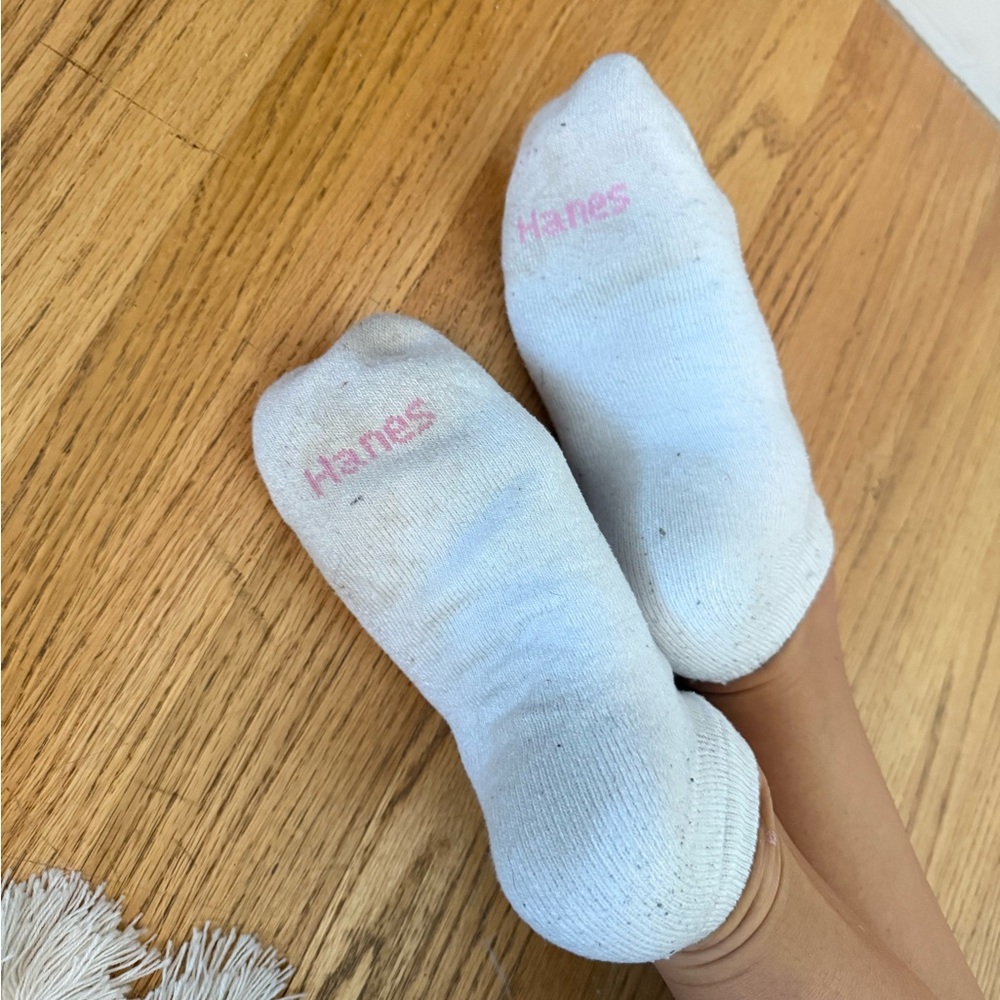 Well worn ankle socks